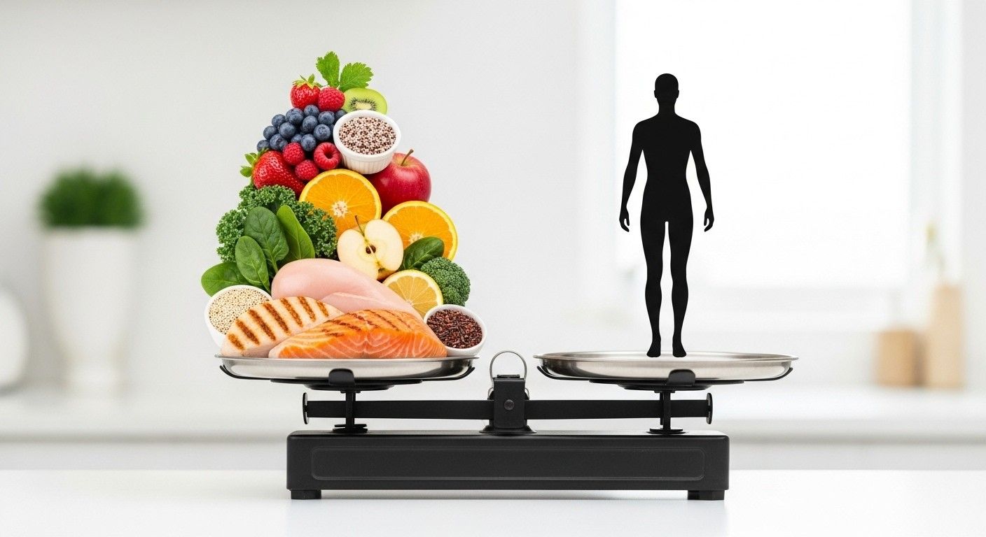 Balanced diet – Day 7 fruits, vegetables, rice